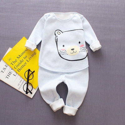 

Newborn Baby Boys Girls Warm Clothes Sets Outfits Cotton Sports Suit Kids Baby Boys Girls Clothing Pajamas Sets 1-4Y