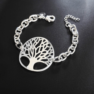 

Fashion Style Fashion Silver Color Bracelet Tree Of Life Bracelets For Men Women Bracelets Bangles Gifts