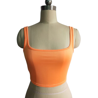 

fashion Women Summer Sexy Sleeveless Slim Solid Color Camisole Top Short Milk Silk Vest