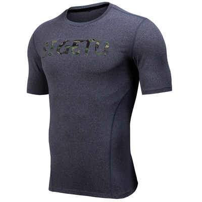 

Toponeto Mens New Elastic Fast-drying Tight Garment Training Air-permeable Short Sleeves