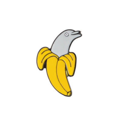 

Banana Dolphin Men Women Denim Clothes Brooch Girls Alloy Breastpin Clothes Pin Jewelry Gifts