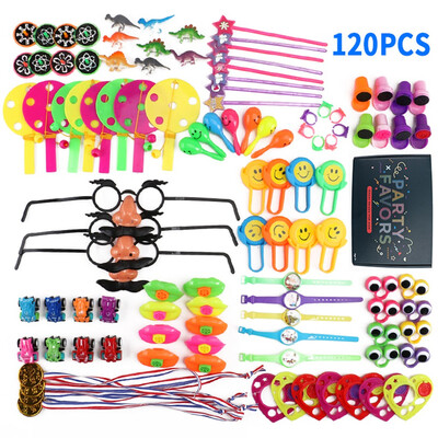 

Tailored 120PCS Carnival Prizes for Kids Birthday Party Favors Prizes Box Toy Assortment