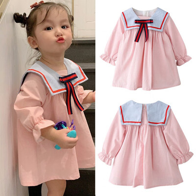 

New Girls Dresses Long Sleeve Baby Girls Winter Dresses Kids Cotton Clothing Children Casual Dresses for 2-7 Years Children