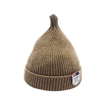 

Autumn Winter Baby Girl Boy Hat Fashion Knitted Crochet Nipple Hat Warm Soft Cute Hats 0-12M