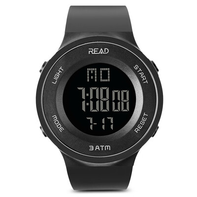 

READ R90003 Male Digital Movement Watch Resin Strap Luminous Sports Wristwatch