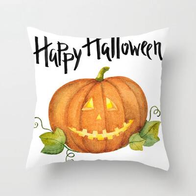 

New Halloween Pumpkin Pillow Case Waist Throw Cushion Cover Sofa Holiday Decoration Home Sofa Decor 17 Styles
