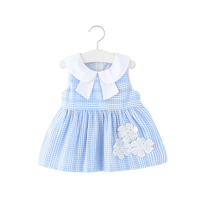 

95 Cotton Korean Summer High Quality Cute Kids Dresses Vest Dresses Girls Elegant Princess Dresses Kids Clothes 1-4Y