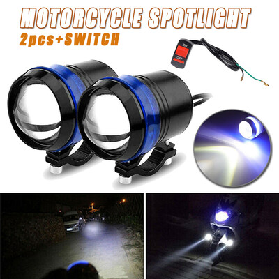 

2pcs 30W U3 Angel Eye LED Motorcycle Driving Spot Fog Light Lamp Black
