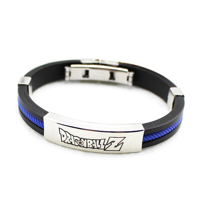 

Movie Anime Accessories Dragon Ball Titanium Steel Bracelet Woven Men Bracelet Gifts Silicone Hand Chain Couple Jewelry