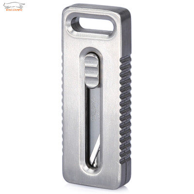 

EDCGEAR Outdoor Mini Titanium Alloy Utility Retractable Razor Sharp Cutter Pocket Knife
