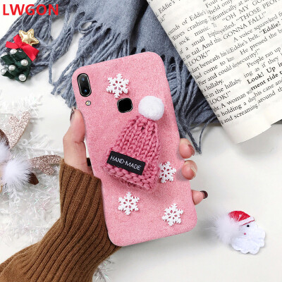 

Applicable iphone 7 8 Microfiber Christmas Hat Mobile Cover case XR Snowflake