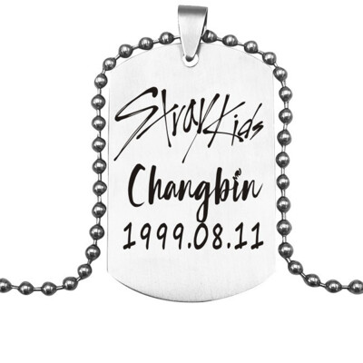 

Straykids Stray Kids Pendant Necklace Fashion Jewelry Silver Titanium Chain Necklaces & Pendants