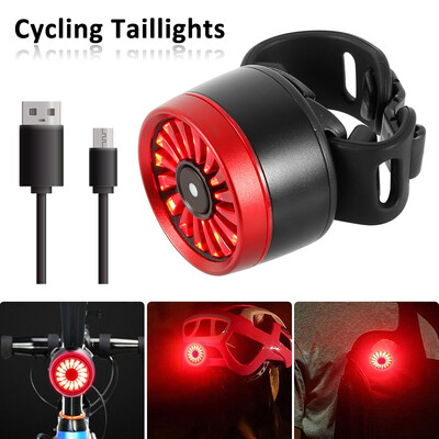 

Portable USB Rechargeable Bike Bicycle Tail Rear Safety Warning Light Taillight Lamp Super Bright