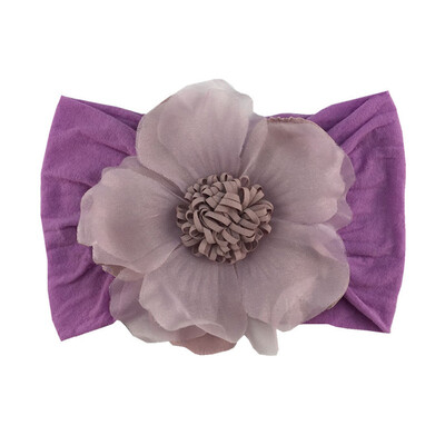 

Soft Cotton Knit Baby Heaband Cute Flower Elastic Hearband Baby Cute Girls Big Floral Design Headband Headwear Apparel Photograp