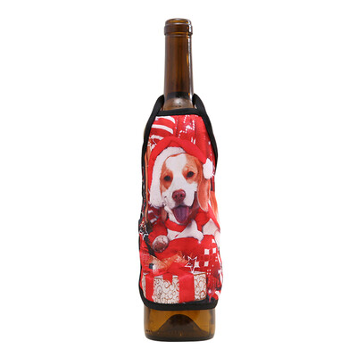 

New Mini Lovely Christmas Apron Wine Bottle Covers For Christmas Party Bar Decoration