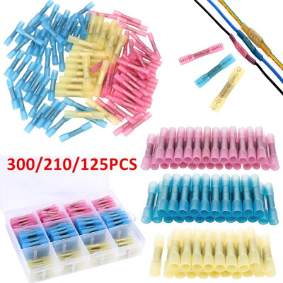 

125210300PCS Waterproof Insulated Heat Shrink Connectors Solder Seal Wire Connectors