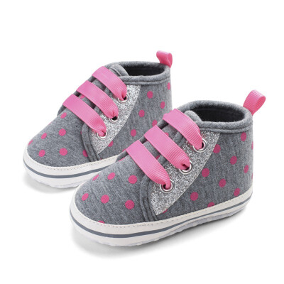 

Baby Shoes Baby Girl Shoes Newborn The First Walker Shoes New Sequins Streamers Big Dot Print Baby Toddler Shoes