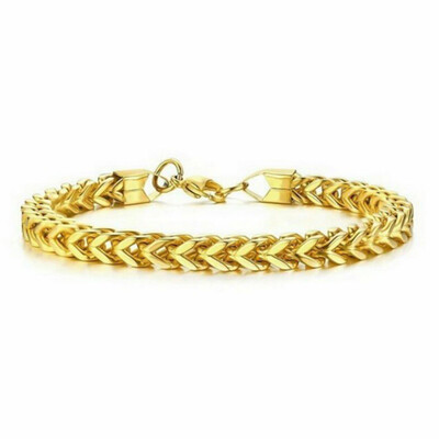 

Elegant Stainless Steel Snake Chain Bracelets & Bangles For Men Link Chain Bracelets Jewelry Gifts