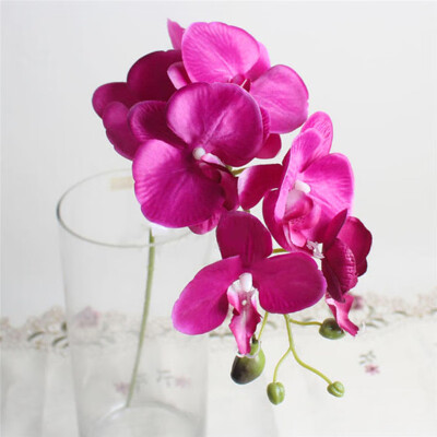 

DIY Artificial Butterfly Orchid Silk Flower Bouquet Phalaenopsis Wedding Home Decoration Flowers