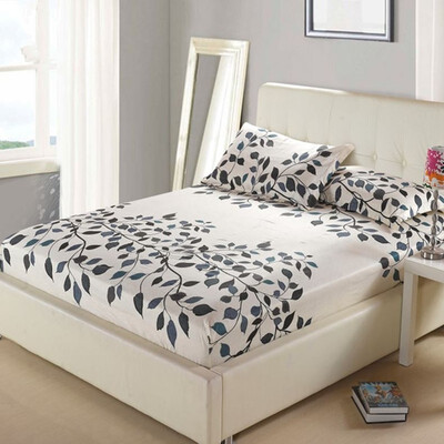

1Pcs Fitted Sheet Deep 26cm Mattress Cover Printing Bedding Linens Bed Sheets