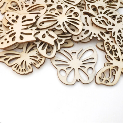 

10 a pack Variety of logs mixed hair trees Toddler puzzle materials Creative decorative butterfly pattern