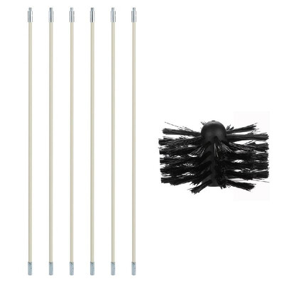 

Chimney Boiler Nylon Brush Dryer Duct Cleaning Tool Kit for Household&Industrial Use