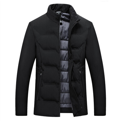 

Gobestart Fashion Mens Autumn Winter Casual Pocket Button Thermal Leather Jacket Top Coat