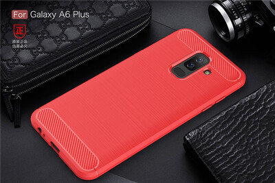

BONGEM Samsung Galaxy A6 Plus Case with Flexible&Durable Shock Absorption with Carbon Fiber Design