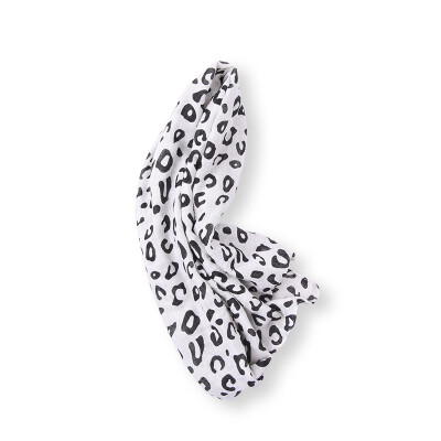 

Children Girls Scarf Personality Scarf Cotton Linen Leopard-print Warm Scarf For Winter