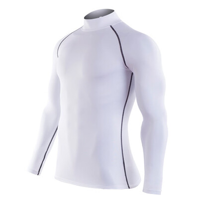 

Toponeto Mens Fitness Long Sleeves T-Shirt Bodybuilding Skin Tight-drying Tops Blouse