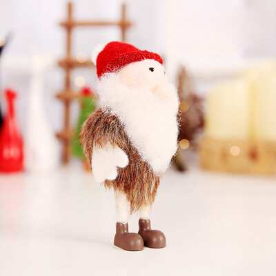 

Toponeto Wool Felt Santa snowman Xmas The Mall Show Ornaments Christmas Home Decors