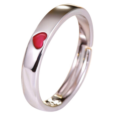 

Love Couple Ring Heart-Shaped Ring Wedding Pa Hot Stylish Creative Practical