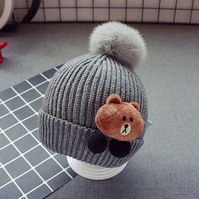 

Winter Baby Knitting Hats Warm Newborn Photography Props Hat Knitted Caps Lovely Baby Accessories Beanie Cute Cap