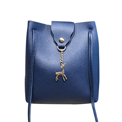 

Fashion Women Handbag Small Square Bag Pu Girls Backpack Travel String Bucket Shoulder Bag Purse