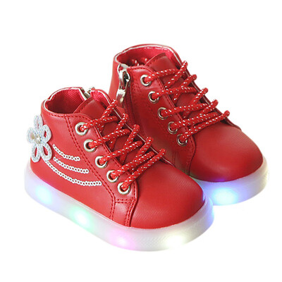 

Children Shinning Sneakers Footwear Kids LED Flashing Boot Baby Girls Casual Shoes with Light