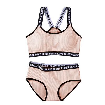 

Sexy Women Girls Bra Set Underpants Wide Shoulder Strap Wireless Underwear Women Bet Padded Sleepwear Sports Underwear Bra Brief