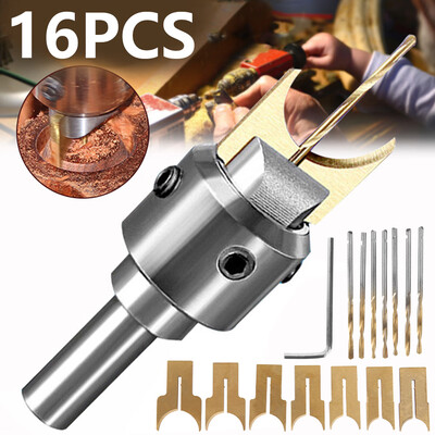 

16PCS Wooden Bead Maker Beads Drill Bit Milling Cutter Set Woodworking Drill Bit Kit