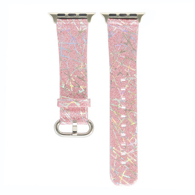 

〖Follure〗Bling Glitter Leather Wrist Replacement Strap Watch Band For Apple iwatch 38mm