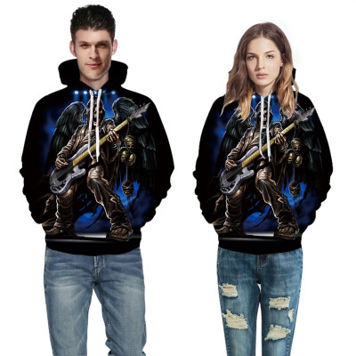 

Toponeto Couples Scary Halloween 3D Printed Party Long Sleeve Hoodie Top Sweatshirt