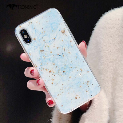 

Tronsnic Glitter Phone Case for iPhone XR Colorful Gold Foil Cases Pink Blue Green Purple Covers Luxury Hot