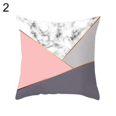 

Marbling Geometric Pattern Pillow Case Cushion Cover Home Office Chair Sofa Decor