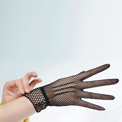 

Fishnet Mesh Gloves Women Gloves Summer Anti-UV Wedding Party Gloves Chic Best