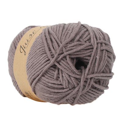 

Toponeto 1PC 50g Chunky Colorful Hand Knitting Baby Milk Cotton Crochet Knitwear Wool A