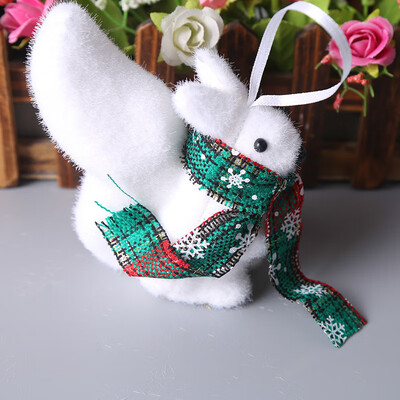 

Toponeto 1 Pcs Xmas Tree Pendant White Cute Bear Deer Foam Kids Gift Home