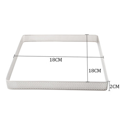 

Stainless Steel Mousse Cake Ring Perforated Breathable Cake Mold Mousse Ring Cake Baking Tools
