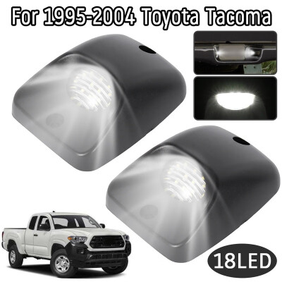 

2020 New Fit 1995-2004 Toyota Tacoma FULL WHITE LEDLicense Plate Light Lamp Housing SET