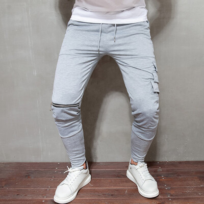 

Gobestart Mens Long Casual Sport Pants Slim Fit Plaid Trousers Running Joggers Sweatpants