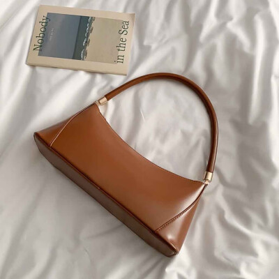 

Tailored Women 2019 New Handbags Casual Solid Shoulder Bags Retro Fashion Bags Trendy Bag