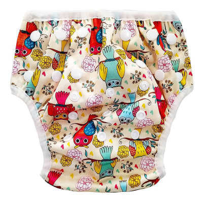 

Washable Baby Cloth Diaper Cover Waterproof Cartoon Baby Diapers Reusable Cloth Nappy Suit Adjustable