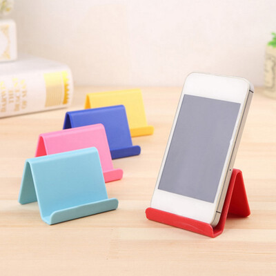 

Mobile Phone Holder Table Desktop Stand Plastic Desk Mount Candy Color Mini Portable Holder Universal Bracket For Smartphone New